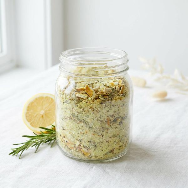 Citrus and Rosemary Bath Soak demand card in Batchforja production planner